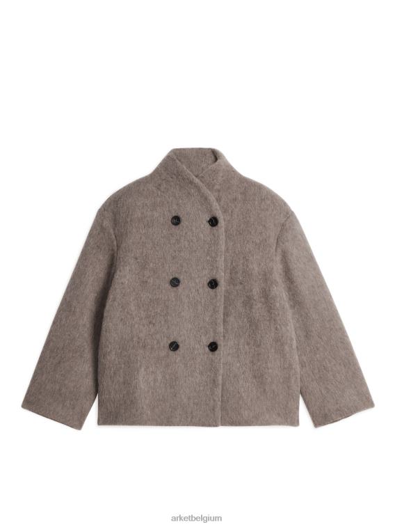 ARKET kleding 0DXJP476 wrat jasje van geborstelde wol vrouwen