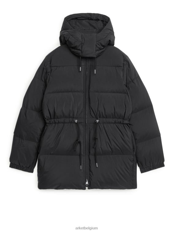 ARKET kleding 0DXJP480 zwart getailleerde donsjas vrouwen