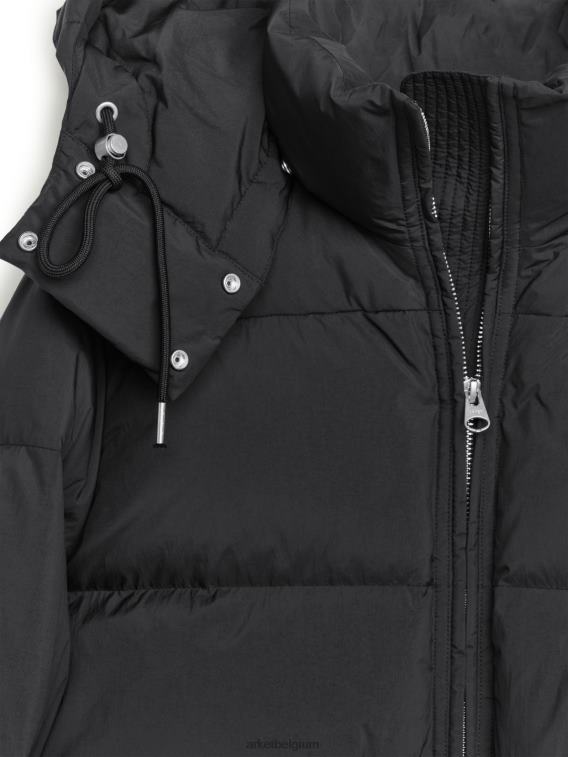 ARKET kleding 0DXJP480 zwart getailleerde donsjas vrouwen