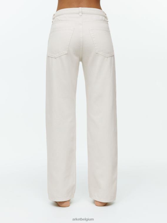 ARKET kleding 0DXJP139 wit Shore lage relaxte jeans vrouwen