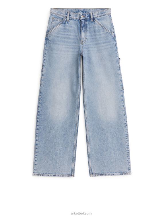 ARKET kleding 0DXJP141 lichtblauw losse jeans van wilgenhout vrouwen