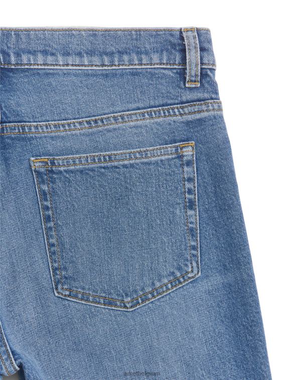 ARKET kleding 0DXJP144 helderblauw Wave slim uitlopende stretchjeans vrouwen