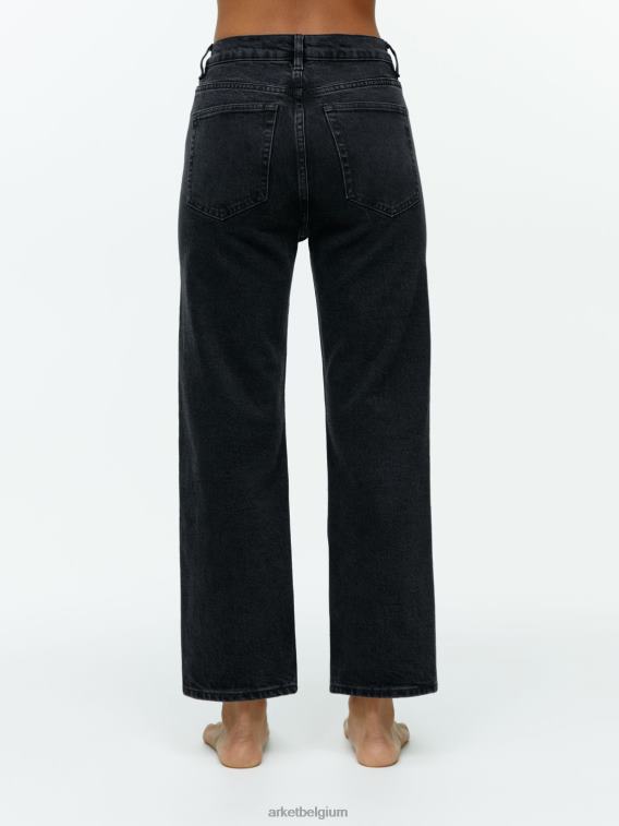 ARKET kleding 0DXJP145 grijsachtig zwart roze cropped rechte stretchjeans vrouwen