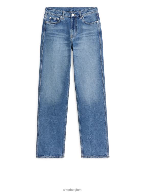 ARKET kleding 0DXJP148 middelblauw Dahlia rechte stretchjeans vrouwen