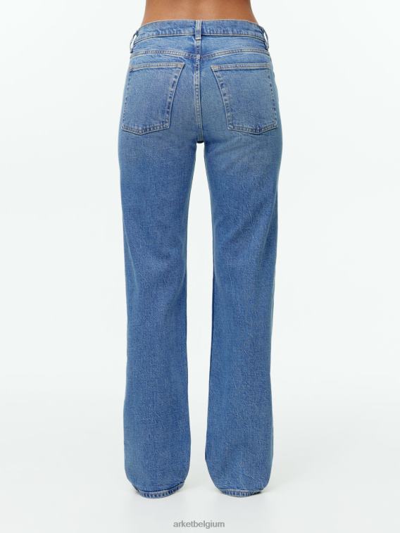 ARKET kleding 0DXJP148 middelblauw Dahlia rechte stretchjeans vrouwen