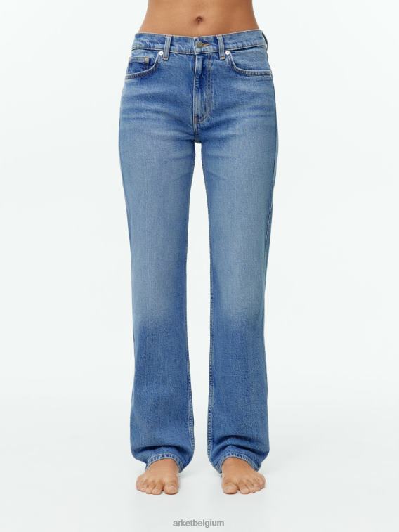 ARKET kleding 0DXJP148 middelblauw Dahlia rechte stretchjeans vrouwen