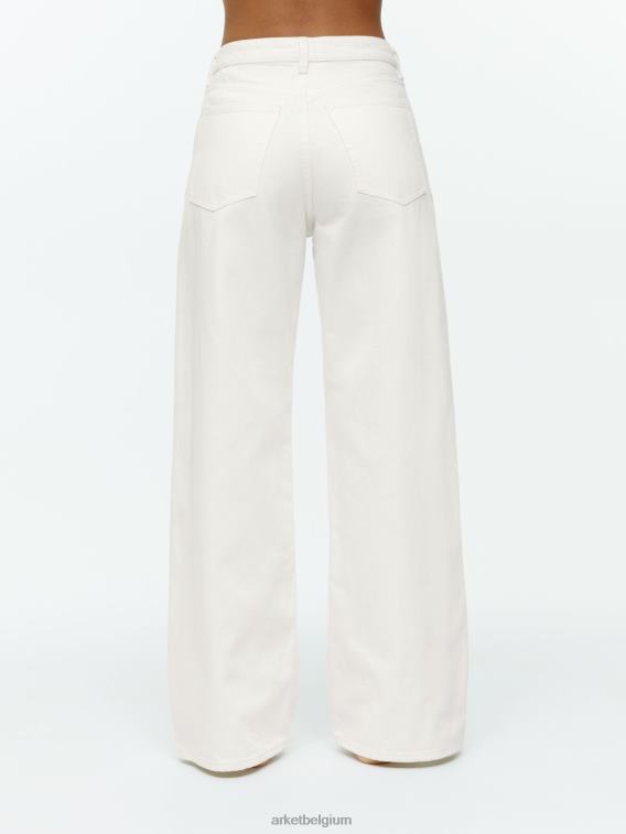 ARKET kleding 0DXJP152 wit wolk lage losse jeans vrouwen