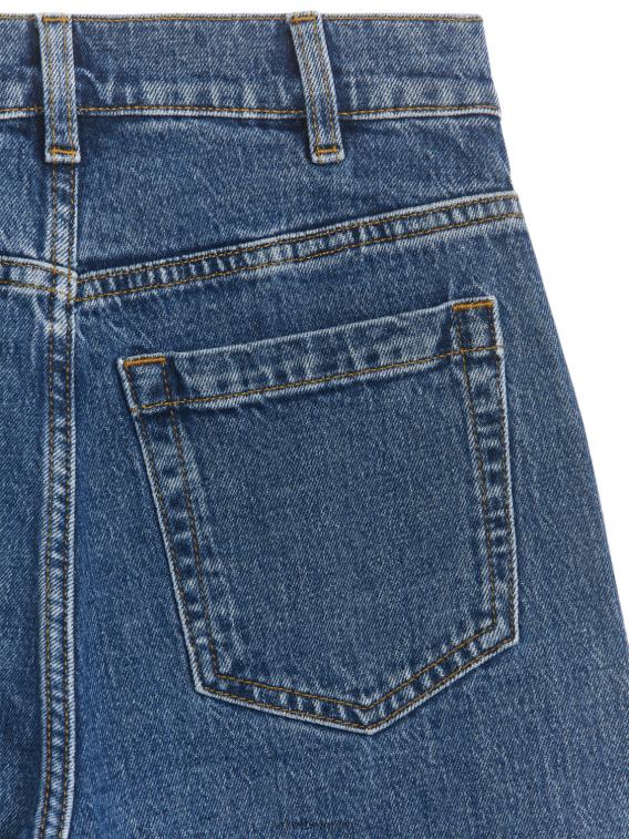 ARKET kleding 0DXJP156 blauw lupine hoog uitlopende stretchjeans vrouwen