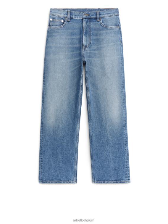 ARKET kleding 0DXJP157 blauw roze cropped rechte stretchjeans vrouwen