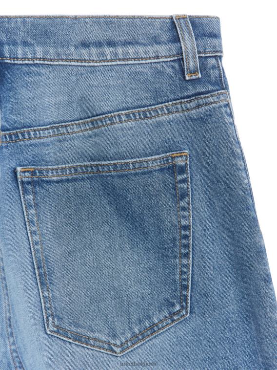 ARKET kleding 0DXJP157 blauw roze cropped rechte stretchjeans vrouwen