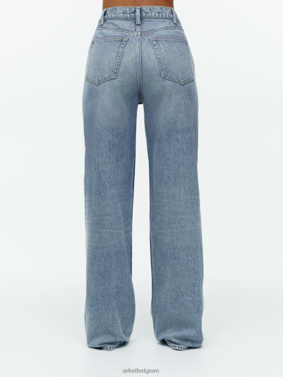 ARKET kleding 0DXJP159 blauw gewassen esdoorn hoge wijde jeans vrouwen