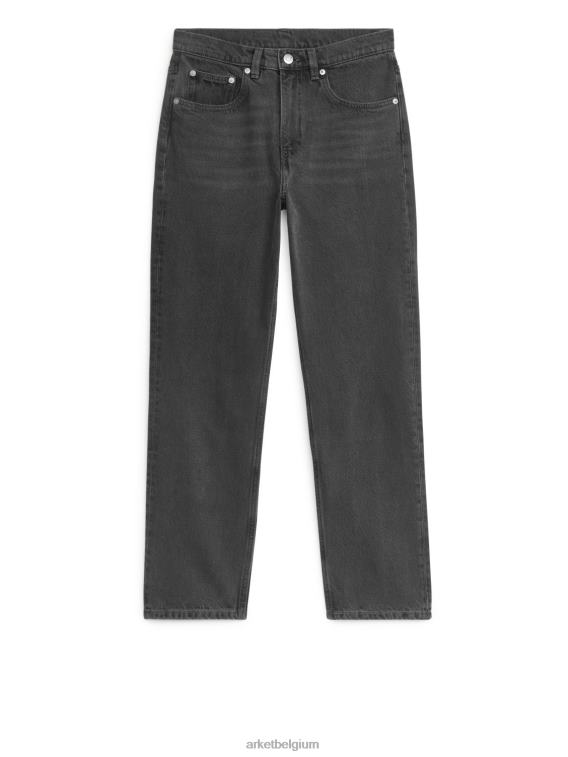 ARKET kleding 0DXJP164 zwart gewassen Jade cropped slanke jeans vrouwen