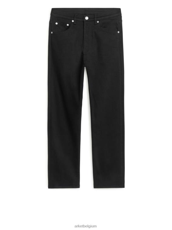 ARKET kleding 0DXJP165 zwart jade cropped slanke stretchjeans vrouwen