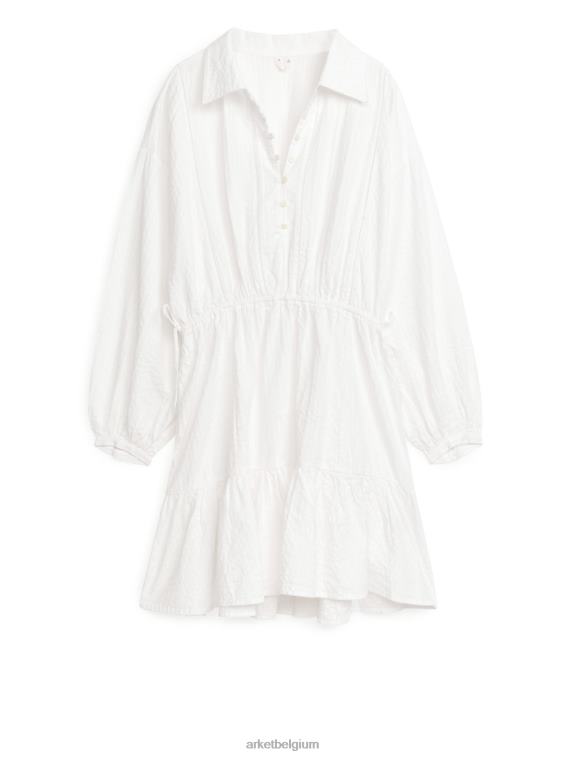 ARKET kleding 0DXJP108 wit mini-katoenen jurkje vrouwen