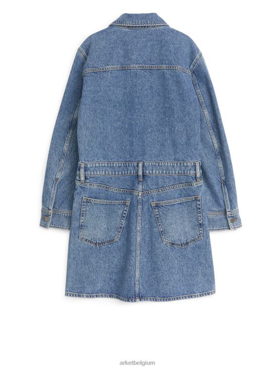ARKET kleding 0DXJP129 blauw gewassen spijkerjurk vrouwen