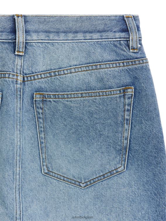 ARKET kleding 0DXJP228 lichtblauw mini-denimrok vrouwen