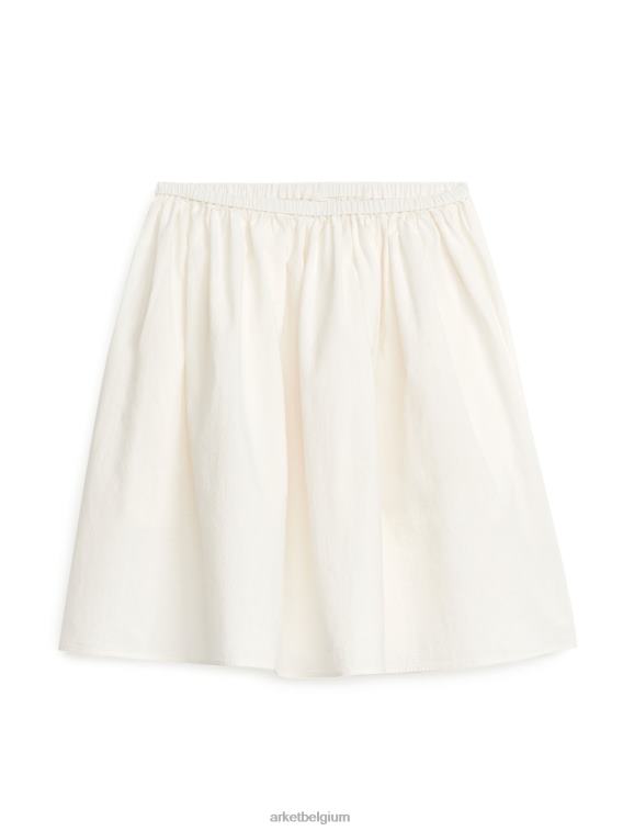 ARKET kleding 0DXJP232 wit katoenen rok vrouwen