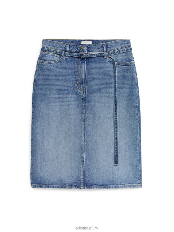 ARKET kleding 0DXJP233 blauw midi-spijkerrok vrouwen