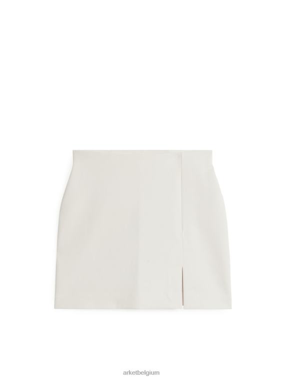 ARKET kleding 0DXJP239 gebroken wit mini-jersey rok vrouwen