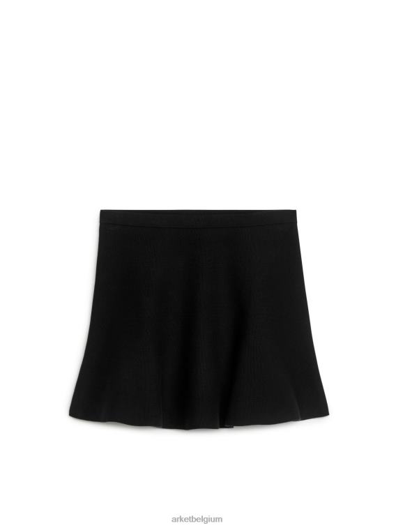 ARKET kleding 0DXJP242 zwart gebreide minirok vrouwen