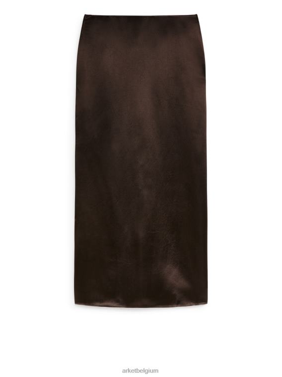 ARKET kleding 0DXJP247 donker bruin kokerrok vrouwen