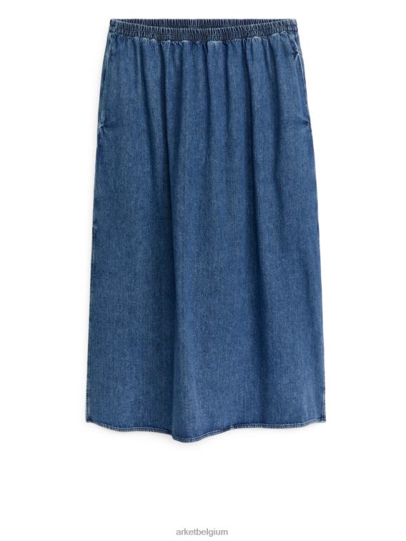 ARKET kleding 0DXJP248 blauw maxi-denimrok vrouwen