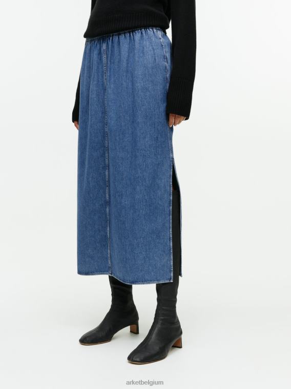 ARKET kleding 0DXJP248 blauw maxi-denimrok vrouwen