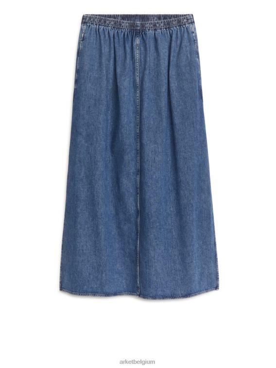 ARKET kleding 0DXJP248 blauw maxi-denimrok vrouwen