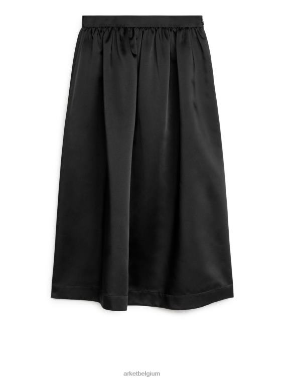 ARKET kleding 0DXJP266 zwart rok van taft vrouwen