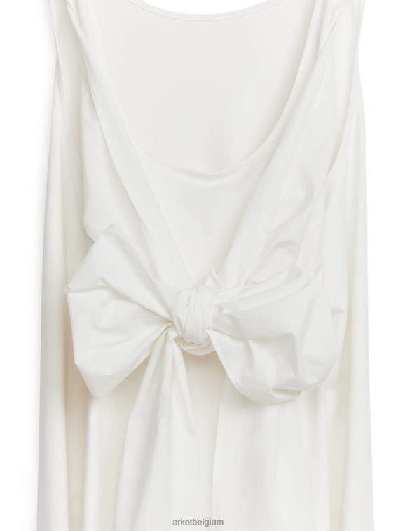 ARKET kleding 0DXJP70 wit Jerseyjurk met poplin-details vrouwen