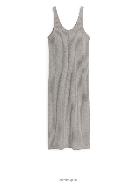 ARKET kleding 0DXJP90 wrat ribgebreide midi-jurk vrouwen