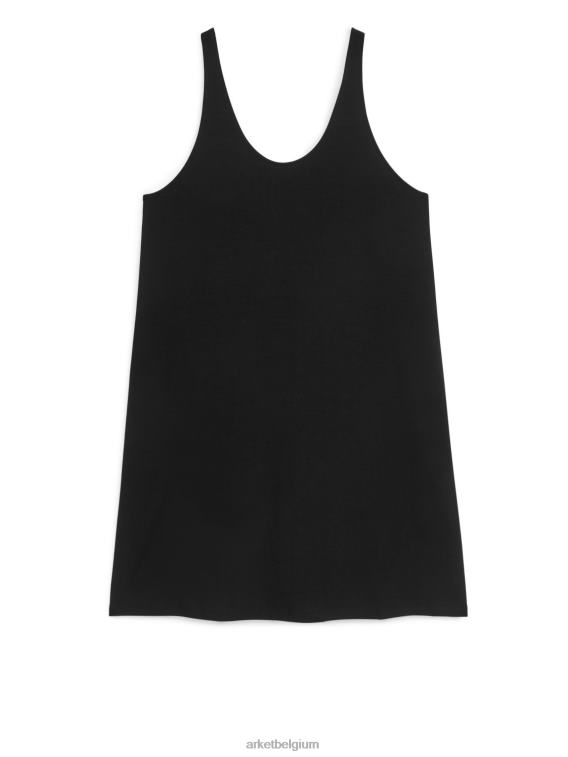 ARKET kleding 0DXJP93 zwart jersey tankjurk vrouwen