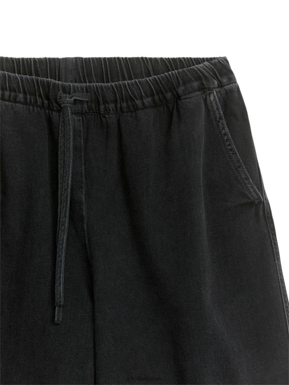 ARKET kleding 0DXJP183 zwart gewassen relaxte denimbroek vrouwen
