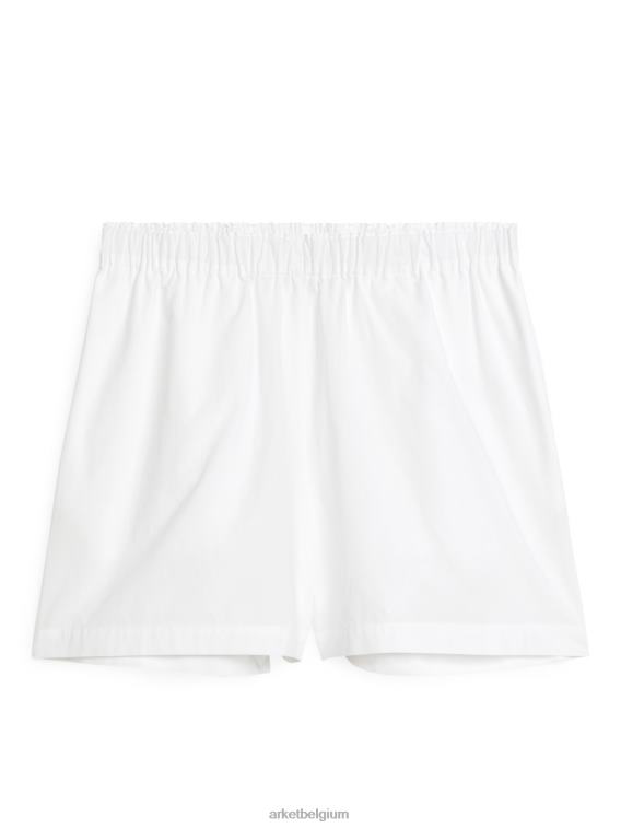 ARKET kleding 0DXJP185 wit katoenen korte broek vrouwen