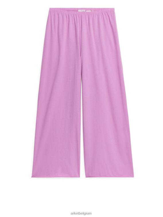 ARKET kleding 0DXJP511 roze katoenen pyjamabroek vrouwen