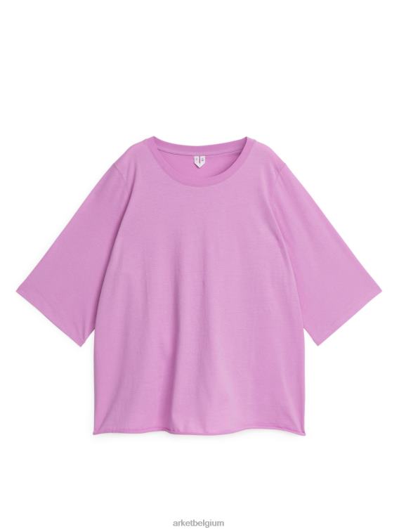 ARKET kleding 0DXJP512 roze katoenen pyjamashirt vrouwen