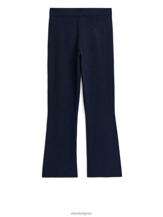 ARKET kleding 0DXJP522 donkerblauw kasjmier gebreide broek vrouwen
