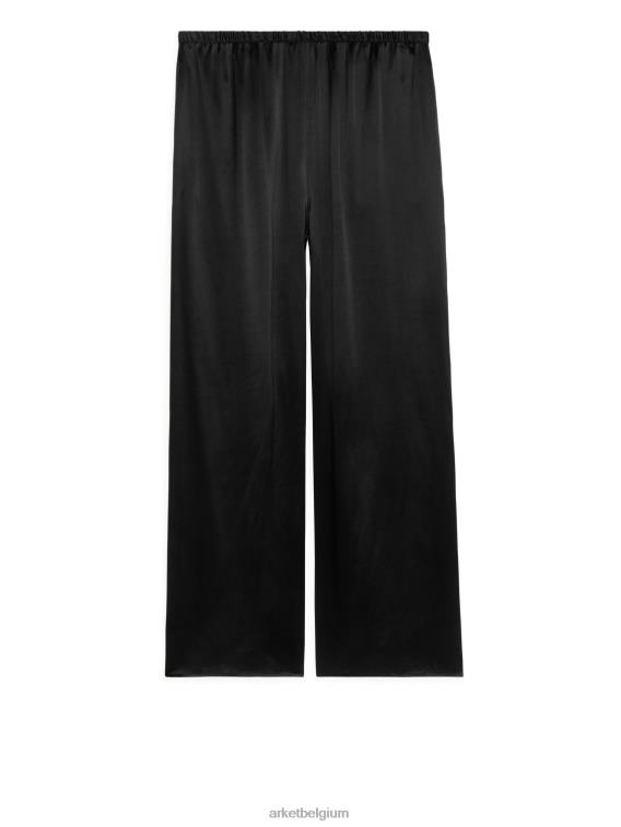 ARKET kleding 0DXJP531 zwart zijden broek vrouwen