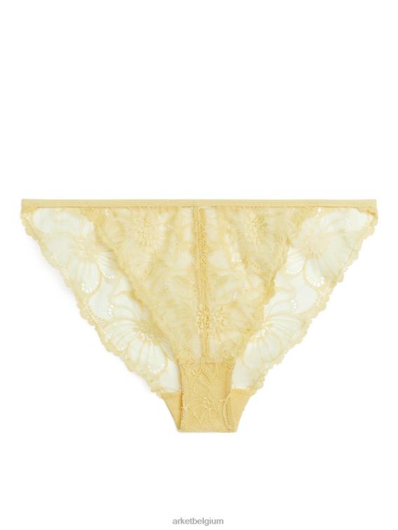 ARKET kleding 0DXJP535 geel kanten tanga vrouwen