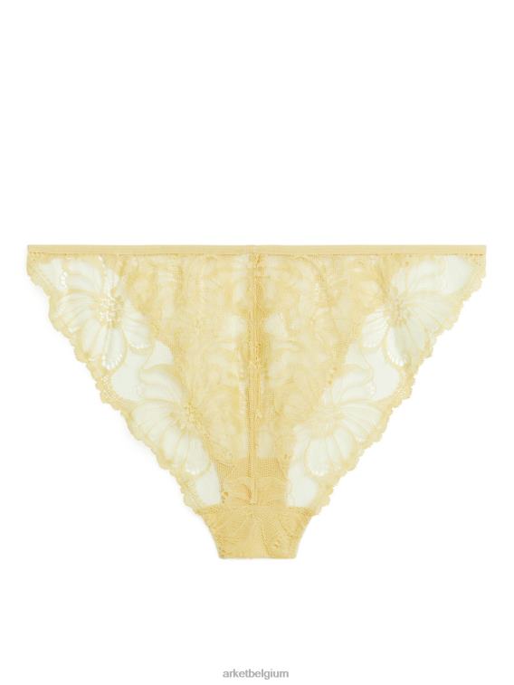 ARKET kleding 0DXJP535 geel kanten tanga vrouwen