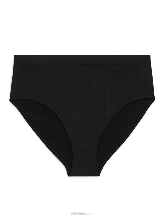 ARKET kleding 0DXJP539 zwart naadloze slip met hoge taille vrouwen