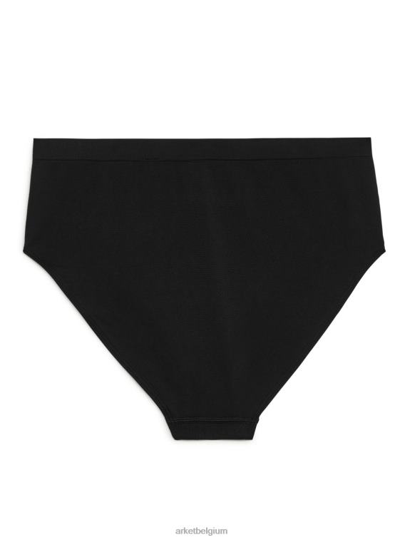 ARKET kleding 0DXJP539 zwart naadloze slip met hoge taille vrouwen