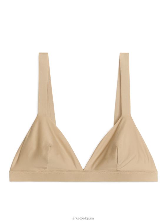 ARKET kleding 0DXJP545 beige zachte triangelbeha vrouwen