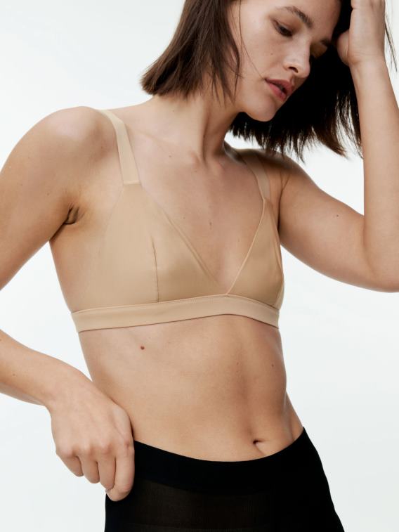 ARKET kleding 0DXJP545 beige zachte triangelbeha vrouwen