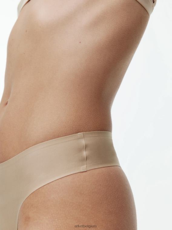 ARKET kleding 0DXJP546 beige naadloze strings vrouwen