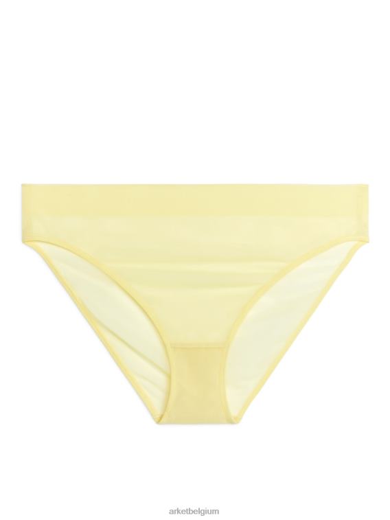 ARKET kleding 0DXJP547 geel mesh slipje vrouwen