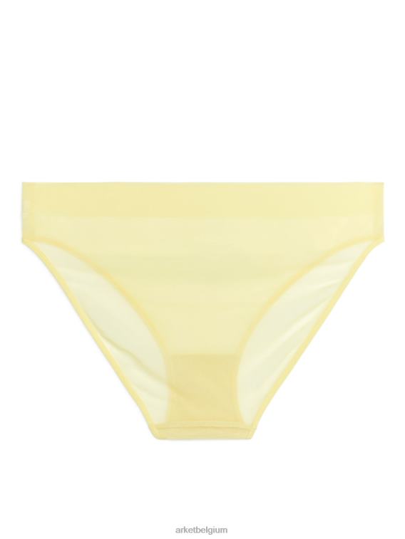 ARKET kleding 0DXJP547 geel mesh slipje vrouwen