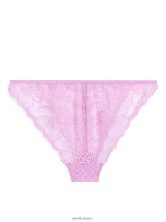 ARKET kleding 0DXJP550 roze kanten tanga vrouwen