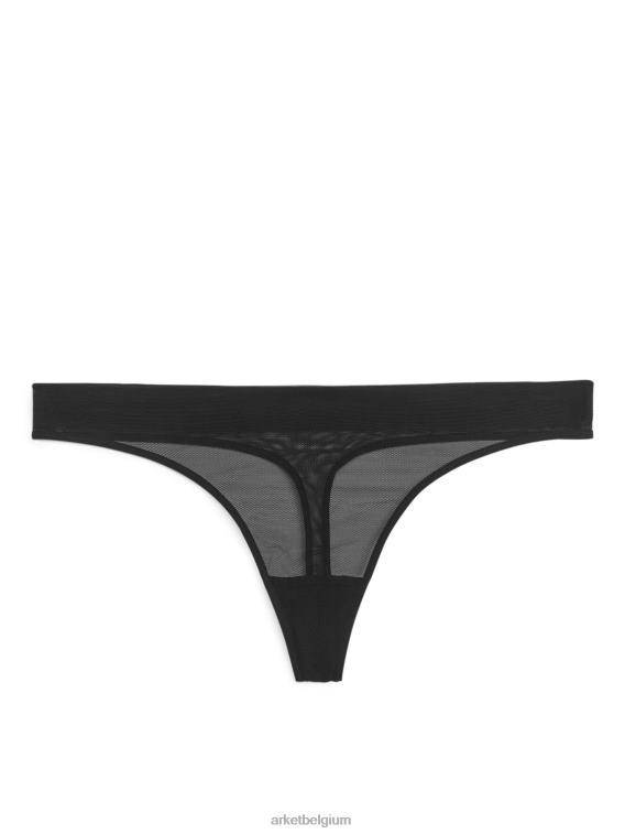 ARKET kleding 0DXJP551 zwart mesh string vrouwen