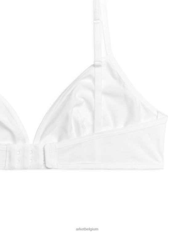 ARKET kleding 0DXJP552 wit katoenen zachte bh vrouwen